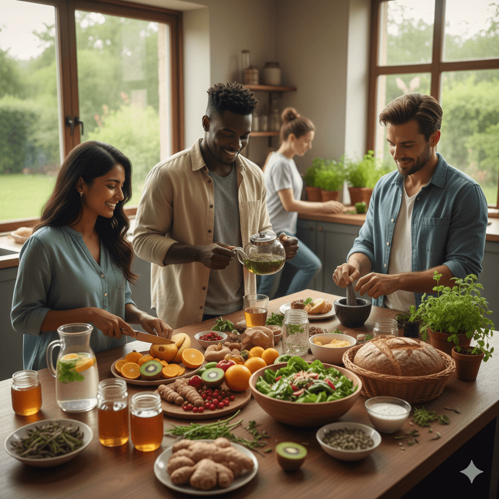 Healthy routines supporting immune balance